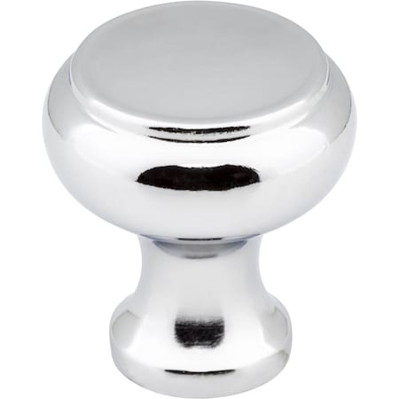 Elements 1-3/16" Diameter Polished Chrome Button Westbury Cabinet Knob 3898PC